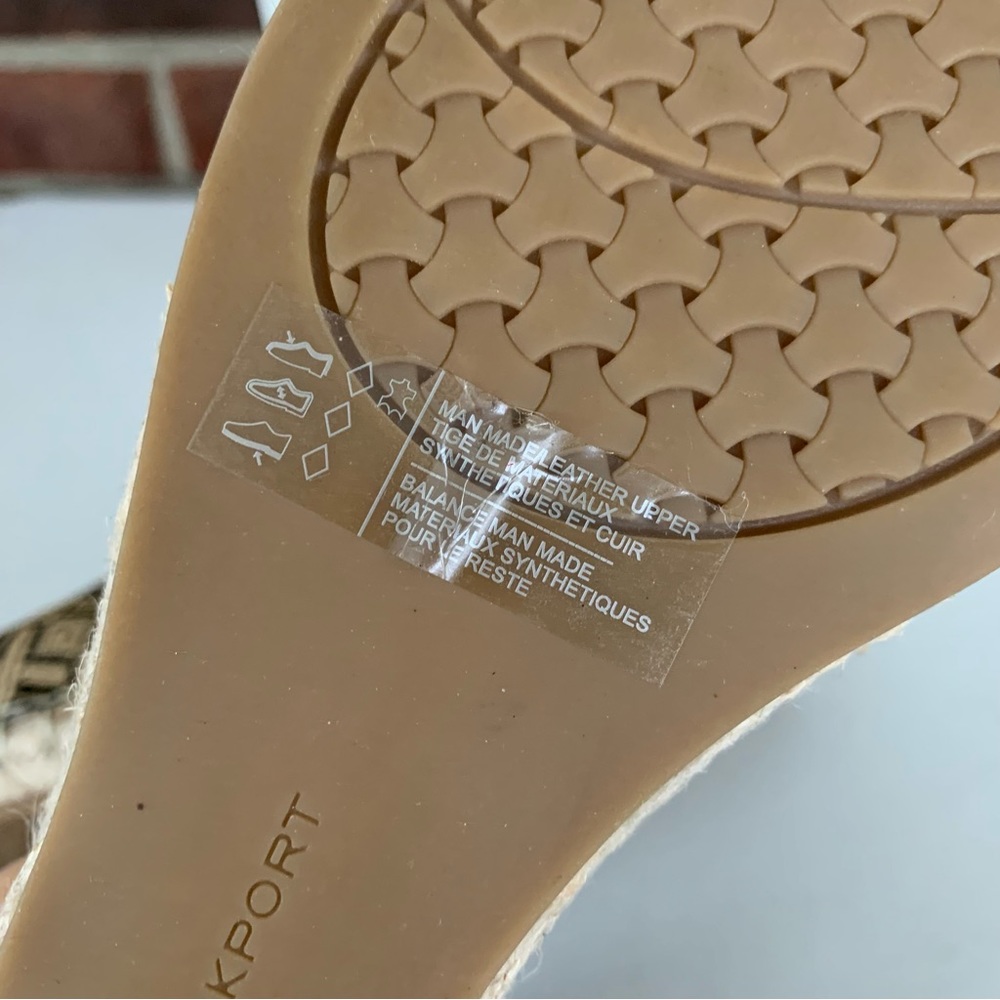 Rockport Womens Marah Ankle Strap wedge espadrille sandals US 9.5 W wide width - Picture 8 of 11